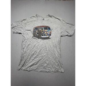 Woodstock T Shirt Cotton Polyester Gray Graphic XL Mens